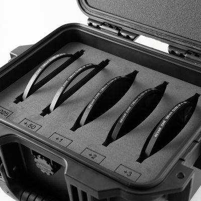 Revar Cine 138mm diopters stored in a fitted protective case