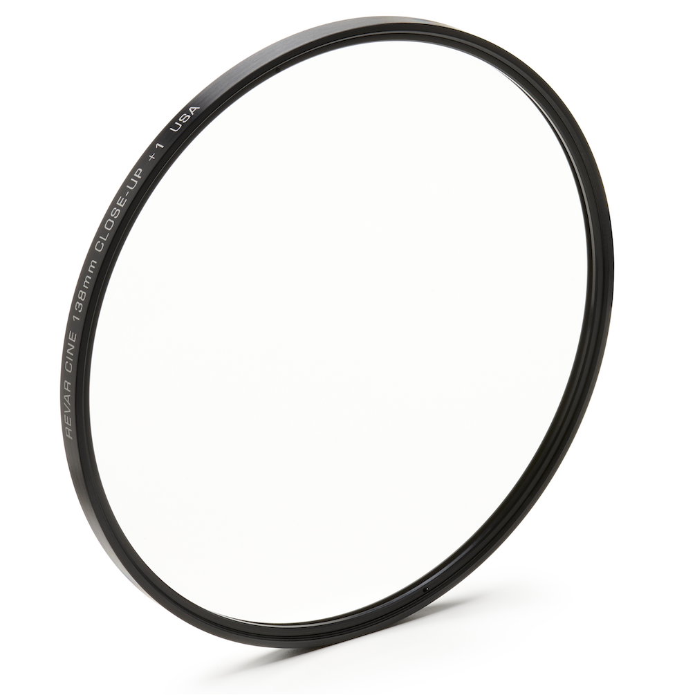 Revar Cine 138mm +1 full close-up diopter, angled view
