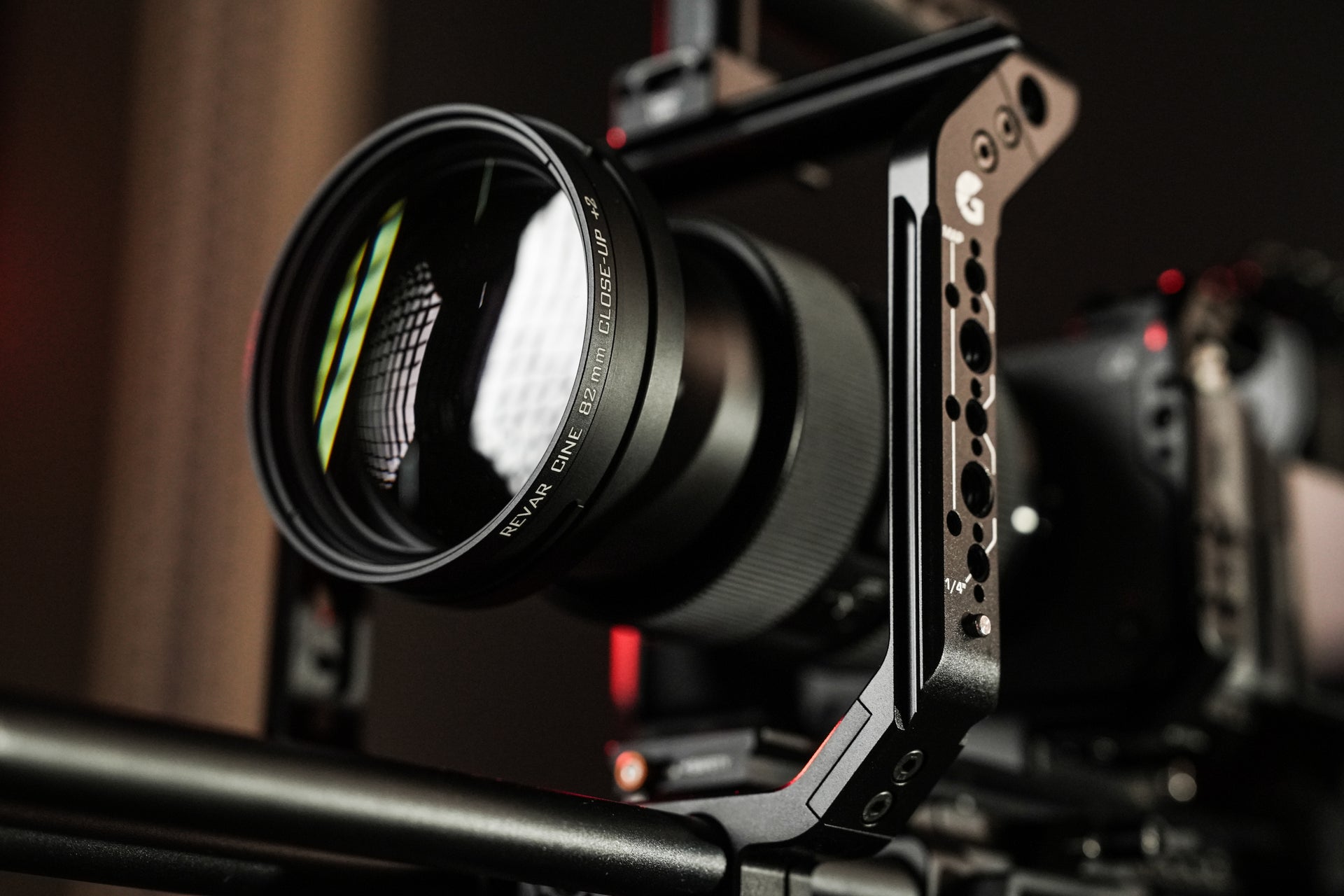 Revar Cine 82mm screw-in close-up diopter mounted on a cinema lens