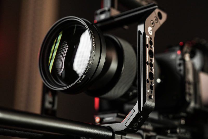 Revar Cine 82mm screw-in close-up diopter mounted on a cinema lens
