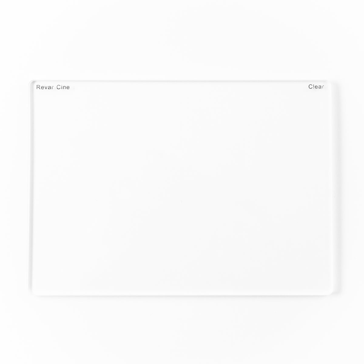 Revar Cine 4x5.65 clear filter on a white background