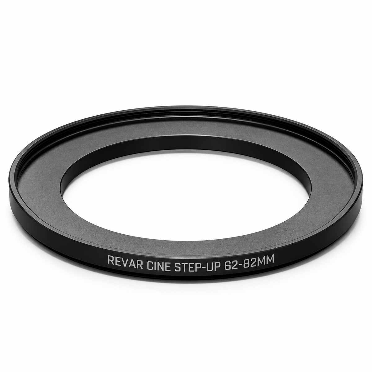 Revar Cine 62–82mm step-up ring for mounting 82mm filters on a lens with 62mm filter threads