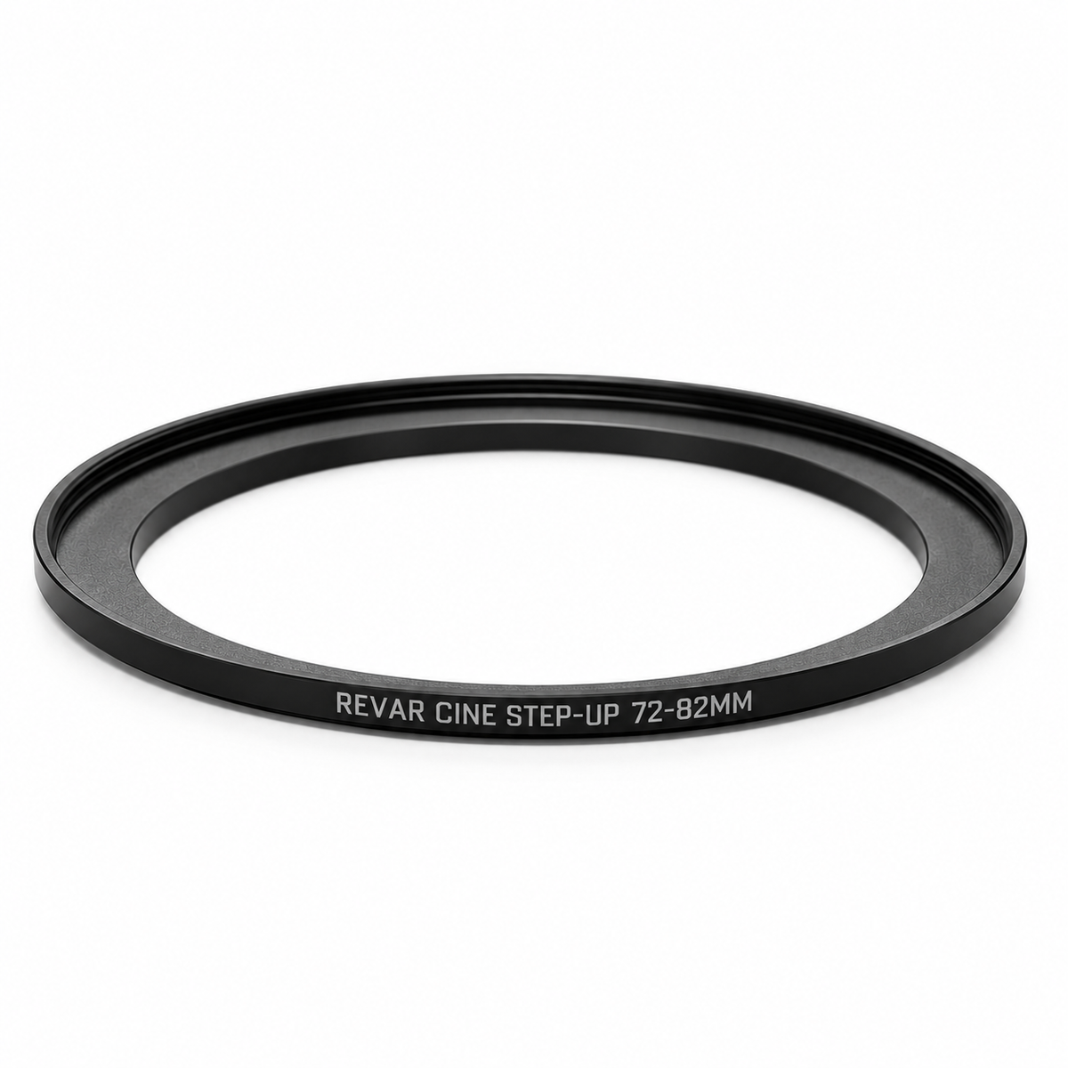 Revar Cine 72–82mm step-up ring for mounting 82mm filters on a lens with 72mm filter threads